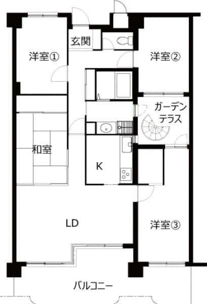 施工前間取り図