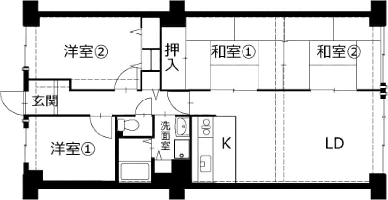 施工前間取り図