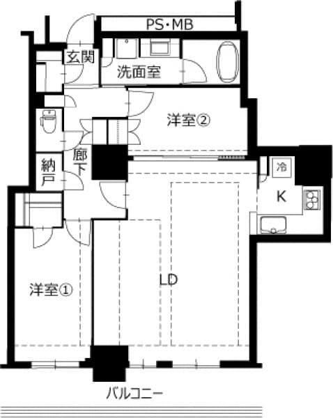 施工前間取り図